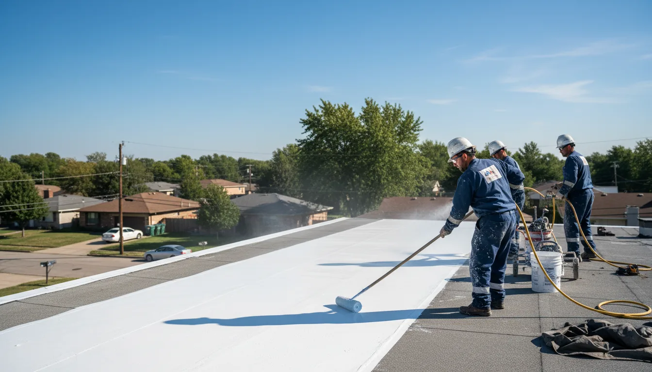 Commercial roof coating in Costilla, NM near me